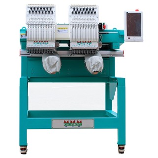 Máquina Bordadora Feiya 2 Cabezales y 15 Agujas para Bordado Textil