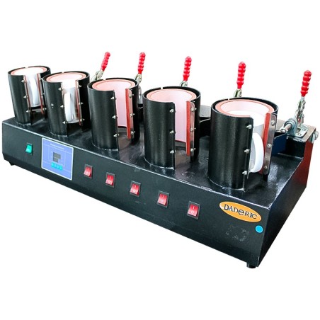 Máquina Estampadora 5 en 1 para Tazas, Vasos y Botellas