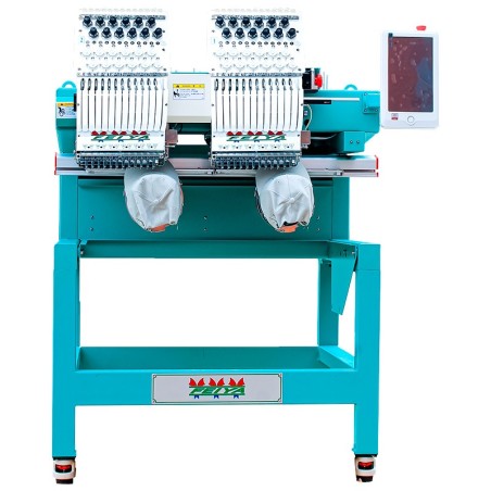 Máquina Bordadora Feiya 2 Cabezales y 12 Agujas para Alta Producción