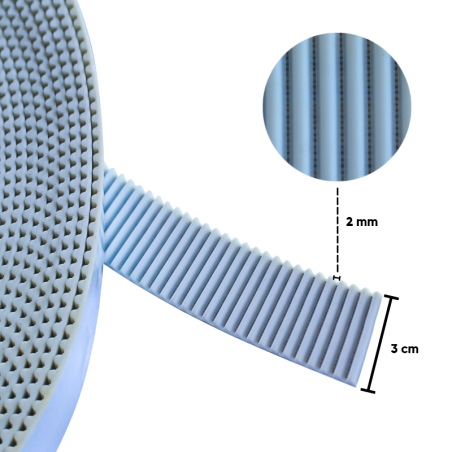 Correa Bordadora 3 cm
